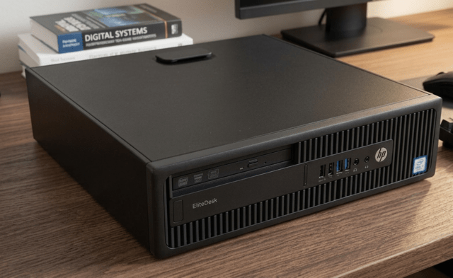 Продавам компютър HP EliteDesk 800 G2 SFF /i5-6500/16GB DDR4/SSD 256GB +1TB HDD - снимка 1
