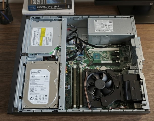 Продавам компютър HP EliteDesk 800 G2 SFF /i5-6500/16GB DDR4/SSD 256GB +1TB HDD - снимка 6