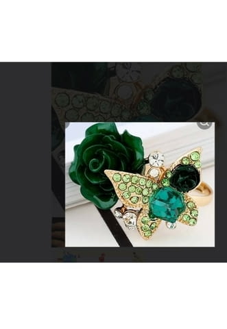 Пръстен Изумрудената роза - city of Montana | Rings - снимка 1