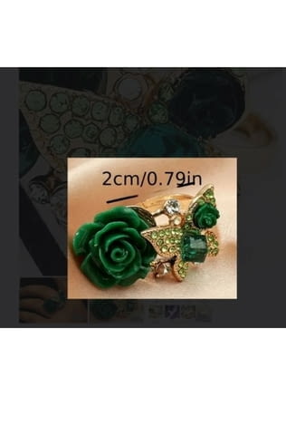 Пръстен Изумрудената роза - city of Montana | Rings - снимка 2