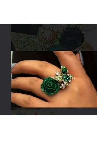 Пръстен Изумрудената роза - city of Montana | Rings - снимка 3