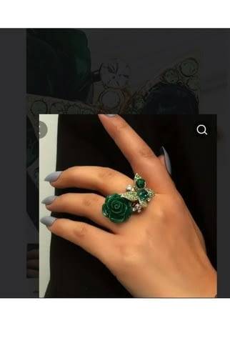 Пръстен Изумрудената роза - city of Montana | Rings - снимка 4