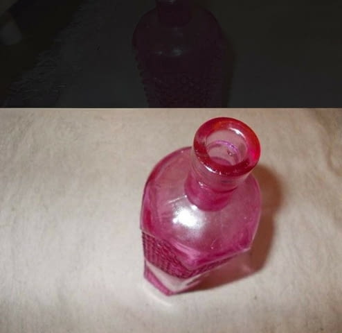 Бутилка Релефно стъкло - city of Montana | Carving - снимка 2