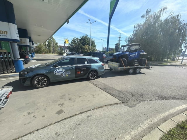 Туристическо ремарке под наем за UTV, ATV, АТВ, УТВ, скутери, мотори платформа под наем, бус под наем Софи