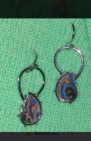 Модни обеци Лена - city of Bеrkovitsa | Earrings - снимка 2