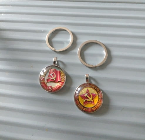 Сет ключодържатели-медальони - град Монтана | Куфари / Сакове - снимка 2
