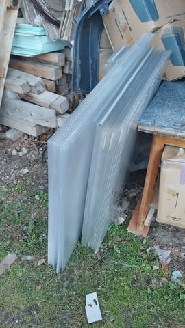 Поликарбонат - Каналчест поликарбнат парчета 93/100 - 93/70см - снимка 6