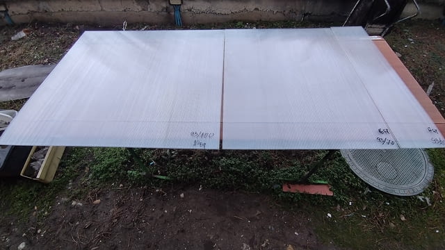 Поликарбонат - Каналчест поликарбнат парчета 93/100 - 93/70см - снимка 8