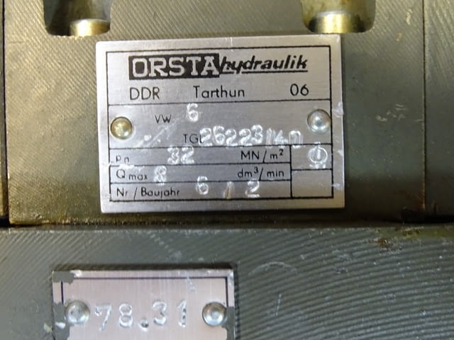 Хидравличен разпределител ORSTA VW 6 TGL26223140 Hydraulic Valve 24V - снимка 4