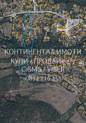 Код 63188. Дворно място 510м2 със стара разрушена къща, вписана в кадастъра, което дава възможност з - снимка 2
