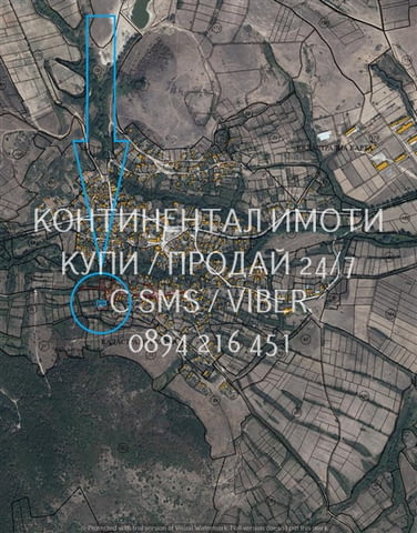 Код 63188. Дворно място 510м2 със стара разрушена къща, вписана в кадастъра, което дава възможност з - снимка 3