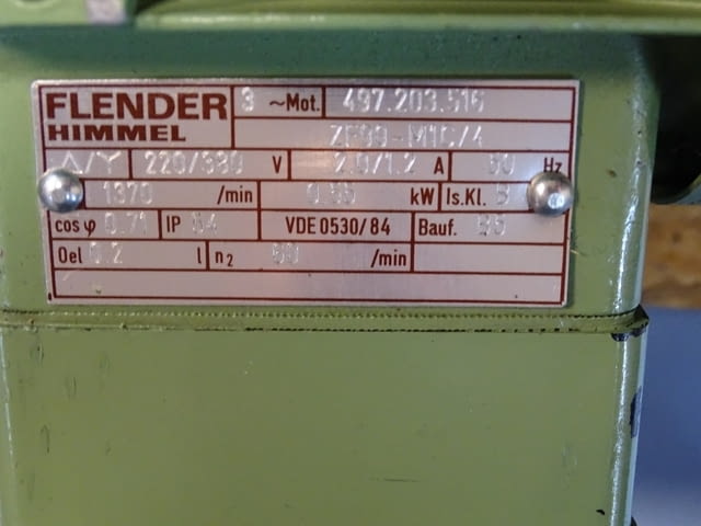 Мотор редуктор Flender Himmel ZF90-M1C/4 Industrial Gear Motor 0.55kW - снимка 2