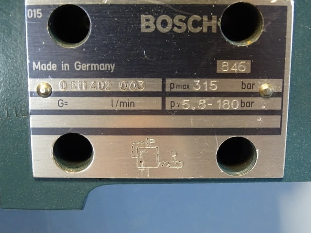 Хидравличен редуцир вентил BOSCH 0811402003 Hydraulic pressure valve 315Bar - снимка 2