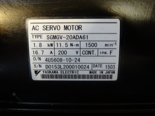 Серво мотор редуктор Apex Dinamics AB180-S2-P1 YASKAWA SGMGV-20ADA61 - снимка 6