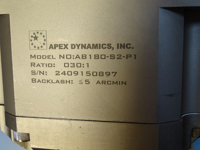 Серво мотор редуктор Apex Dinamics AB180-S2-P1 YASKAWA SGMGV-20ADA61 - снимка 7