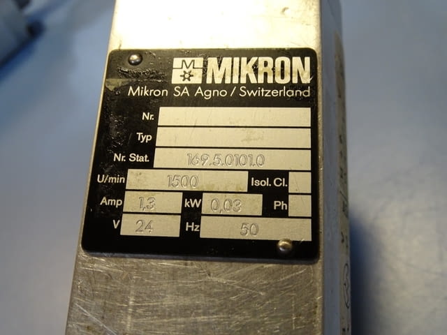 Шпиндел MICRON 168.5.0101.0 Precision Electric Spindle 24V 1500min-1 - снимка 11