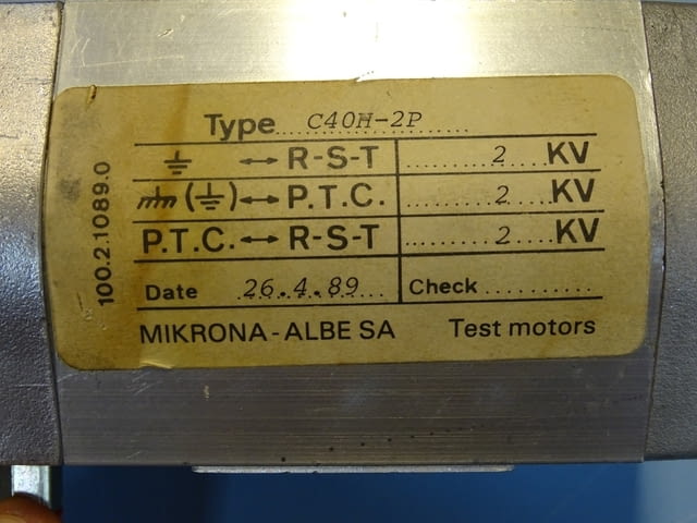 Шпиндел MICRONA- Alba C40-H-2P Precision Grinding Spindle 125V 1500min-1 - снимка 4