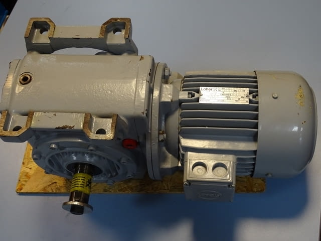 Мотор редуктор Loher ANCA-090SB-42C STOBER DVW3-3017-100/140-4/2 380V - снимка 8