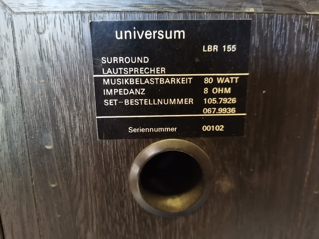 Universum LBR 155 80 Watt 8 Ohm - село Куклен | Микрофони / Тонколони - снимка 4