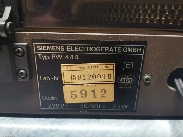Siemens RW 444 Turntable - село Куклен | Аудиосистеми - снимка 11