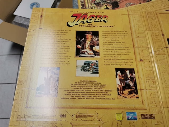 Indiana Jones Trilogie (Harrison Ford, Sean Connery) PAL Collector's Set Box Laserdisc - снимка 6