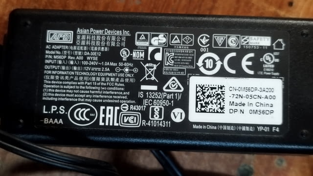 Адаптер захранващ Asian Power Devices (APD) - DA-30E12 - град София | Други - снимка 5