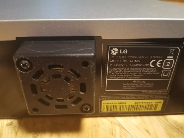 LG RC185 DVD & VHS Videorecorder Kombi, село Куклен | Плейъри / Домашно Кино - снимка 7