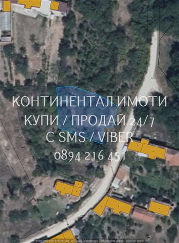 Кодг 61311. Парцел 590м2 с хубава гледка, с полуразрушена двуетажна стара къща 65м2 на етаж! До имот - снимка 1