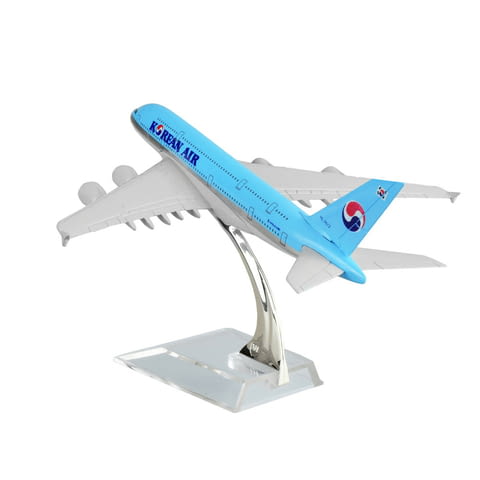 Еърбъс 380 самолет модел макет Korean Air метален A320 Южна Корея Азиатски пътнически класни превози - снимка 4
