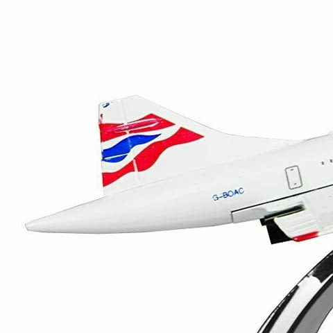 Concorde самолет модел макет метален British Airways Конкорд свръхзвуков пътнически бърз полет Max 2 - снимка 2