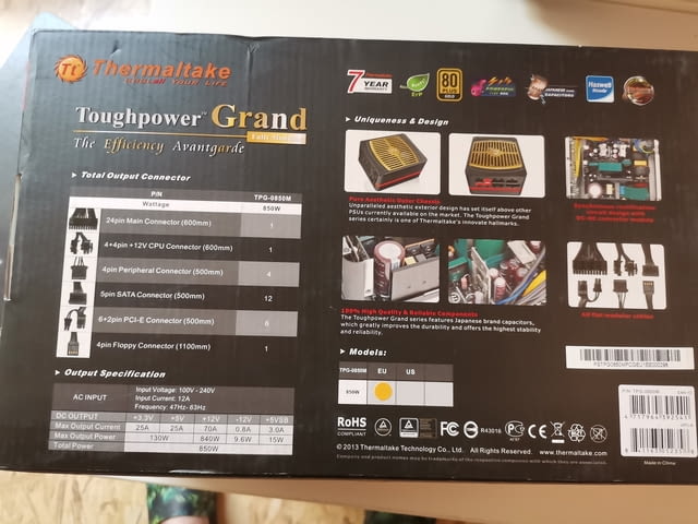 Thermaltake Toughpower DPS-G 1050W - село Куклен | Части / Аксесоари - снимка 4