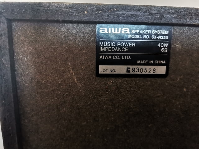 AIWA Speaker System SX-N320 - село Куклен | Микрофони / Тонколони - снимка 9