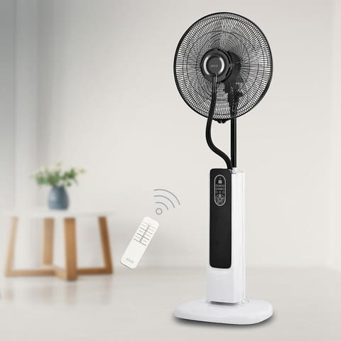 Вентилатор с водна мъгла 16'' Muhler MF-1679RC, 75W, LED, дист. упр-е - снимка 2