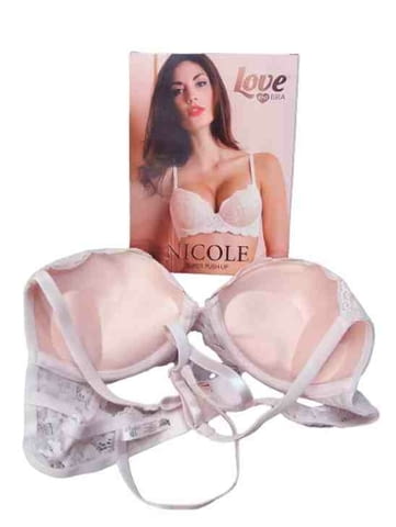Love and bra 70B, 75B, 80B, 85B черен, праскова италиански супер пуш ъп сутиен +2 РАЗМЕРА гел подплънки - снимка 3