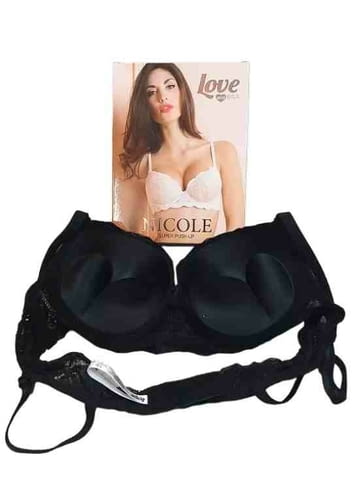 Love and bra 70B, 75B, 80B, 85B черен, праскова италиански супер пуш ъп сутиен +2 РАЗМЕРА гел подплънки - снимка 4