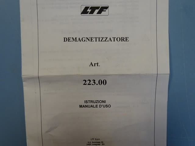 Демагнетизатор LTF S.p.A mod.223.04 magnetizer 220V, 50Hz, град Пловдив | Промишлено Оборудване - снимка 4