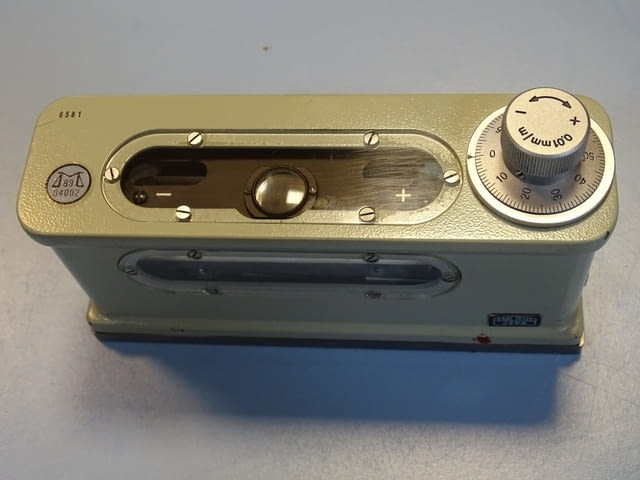 Нивелир машинен Carl Zeis Jena DDR precicion mashine level 0.01 mm/m - снимка 5