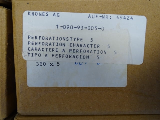 Перфорационна глава/игла за щампиране KRONES 49424 perforation stype 1...9 - снимка 7