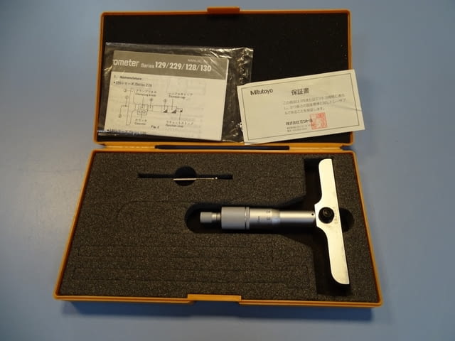 Дълбокомер Mitutoyo 128-102 depth micrometer 0-25mm DMS100-25 - снимка 1