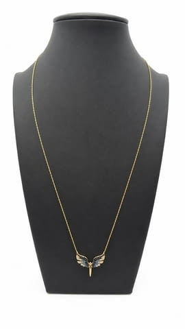 Дамско златно колие-2.90гр., city of Veliko Tarnovo | Necklaces / Chains / Pendants - снимка 1