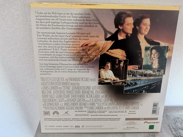 LASERDISC TITANIC Leonardo DiCaprio Kate Winslet Pioneer 2-Disc THX Edition - снимка 3