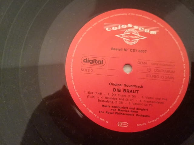 The Bride Die Braut Maurice Jarre Soundtrack Vinyl, village Kuklеn | Music Goods - снимка 7