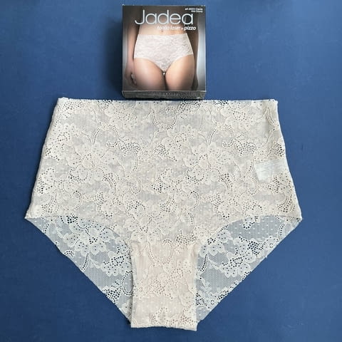 Jadea S, M, L, XL италиански черни, бежови безшевни дантелени дълбоки бикини безшевен дантелен слип - снимка 6