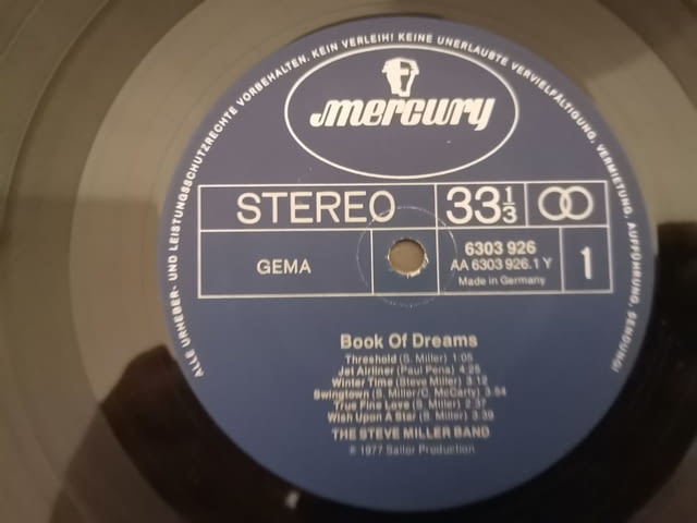 The Steve Miller Band - Book Of Dreams (1977) Mercury – 6303 926 - снимка 11