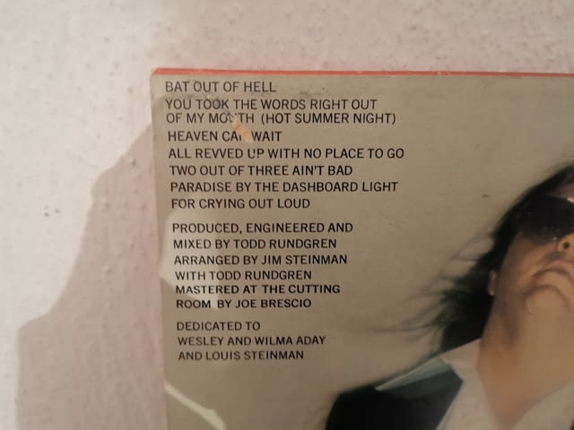 Meat Loaf - Bat out of Hell - village Kuklеn | Music Goods - снимка 4
