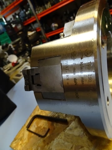 Клинозатегателен патронник GAMET typ 190(160Na1) power chuck 1800min-1 - снимка 4