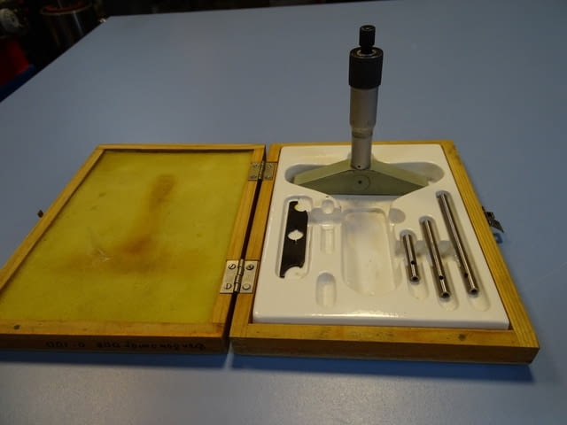 Микрометричен дълбокомер DDR Suhl Мicrometer Depth Gage 0-100mm - снимка 4