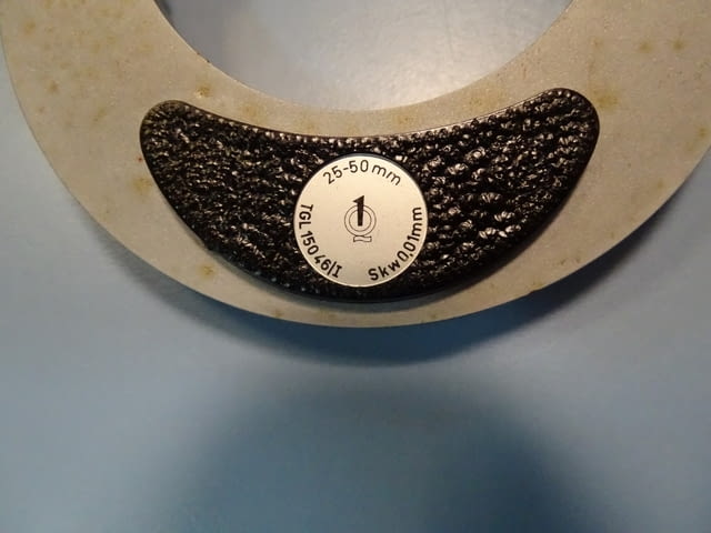 Резбомерен микрометър DDR Suhl Thread Мicrometer 25-50mm, city of Plovdiv - снимка 4