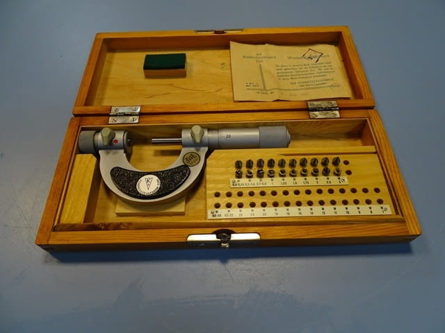 Резбомерен микрометър DDR Suhl Thread Мicrometer 0-25mm, city of Plovdiv | Instruments - снимка 1
