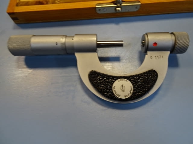 Резбомерен микрометър DDR Suhl Thread Мicrometer 0-25mm, city of Plovdiv | Instruments - снимка 3